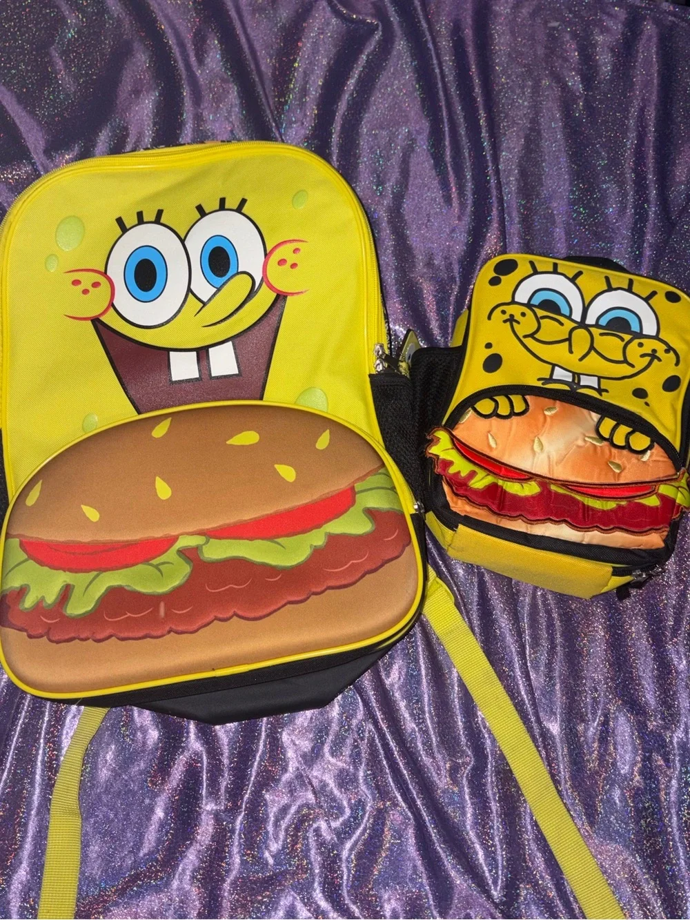SpongeBob Krabby Patty Backpack Set